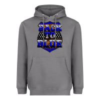 Storm Back the blue Heavyweight Hoodie - Neo Western