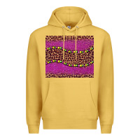 Antique Gold mardi gras  leopard pink glitter bead Premium Hoodie - BarkalooDesign