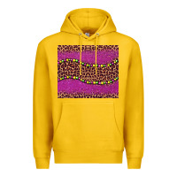 Lemon mardi gras  leopard pink glitter bead Premium Hoodie - BarkalooDesign