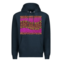 Navy mardi gras  leopard pink glitter bead Premium Hoodie - BarkalooDesign
