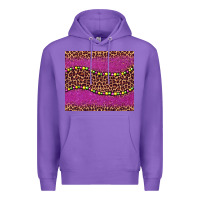 Purple mardi gras  leopard pink glitter bead Premium Hoodie - BarkalooDesign