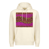 Sandshell mardi gras  leopard pink glitter bead Premium Hoodie - BarkalooDesign