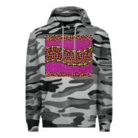 Slate Camo mardi gras  leopard pink glitter bead Premium Hoodie - BarkalooDesign