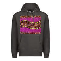 Smoke mardi gras  leopard pink glitter bead Premium Hoodie - BarkalooDesign