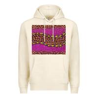 Tofu mardi gras  leopard pink glitter bead Premium Hoodie - BarkalooDesign