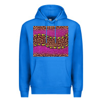 True Royal mardi gras  leopard pink glitter bead Premium Hoodie - BarkalooDesign