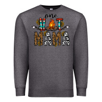 Charcoal Heather one hot mama Premium Sweatshirt - CowhideDigitalArt