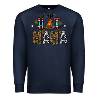 Navy one hot mama Premium Sweatshirt - CowhideDigitalArt