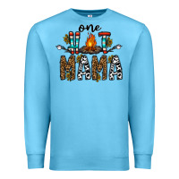 Ocean Blue one hot mama Premium Sweatshirt - CowhideDigitalArt
