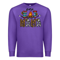 Purple one hot mama Premium Sweatshirt - CowhideDigitalArt