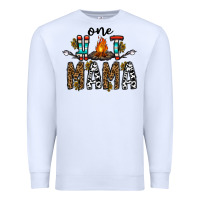 White one hot mama Premium Sweatshirt - CowhideDigitalArt