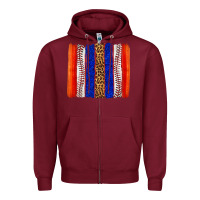 Burgundy baseball brush strokes Zipper Hoodie - texasbilliewilder