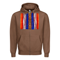 Chestnut baseball brush strokes Zipper Hoodie - texasbilliewilder