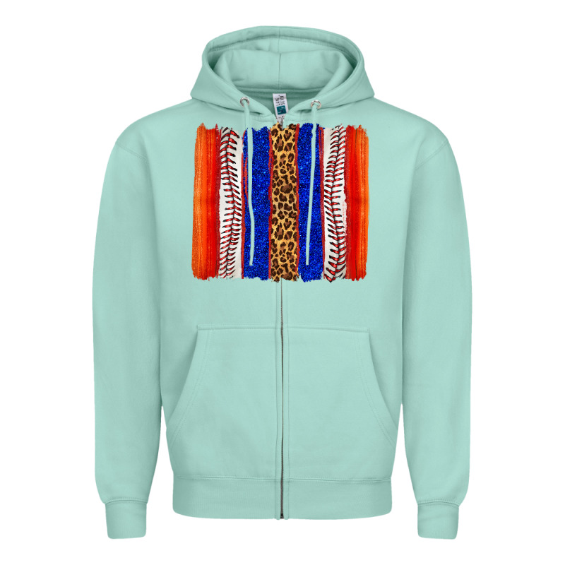 Baseball Brush Strokes Zipper Hoodie by texasbilliewilder | Teevron