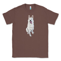 Chestnut Hand Drawing White Shepherd Classic Tee - RanaPortraitStore