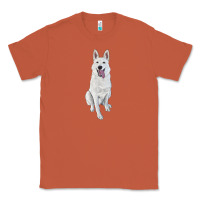 Copper Hand Drawing White Shepherd Classic Tee - RanaPortraitStore
