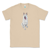 Mushroom Hand Drawing White Shepherd Classic Tee - RanaPortraitStore