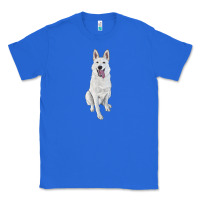 True Royal Hand Drawing White Shepherd Classic Tee - RanaPortraitStore