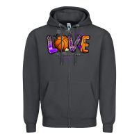 Smoke for the love of the game basketball Zipper Hoodie - Zillion Design Studio