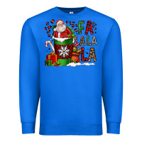 True Royal fa la la la la christmas santa claus coffee cup Premium Sweatshirt - FaDigitalArtStudio