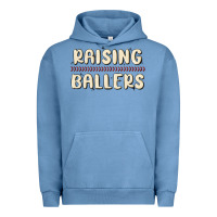 Pigment Pebble Blue raising ballers Urban Hoodie - MaliasSmallBusiness