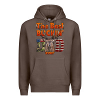 Coffee The Best Bucking Dad Ever Premium Hoodie - LillyAllenDesigns