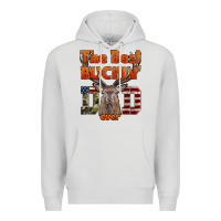 Dove Grey The Best Bucking Dad Ever Premium Hoodie - LillyAllenDesigns