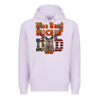 Lilac The Best Bucking Dad Ever Premium Hoodie - LillyAllenDesigns