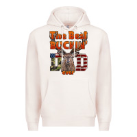 Pale Pink The Best Bucking Dad Ever Premium Hoodie - LillyAllenDesigns