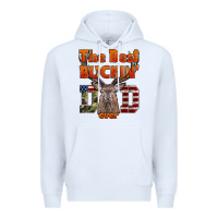 White The Best Bucking Dad Ever Premium Hoodie - LillyAllenDesigns