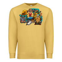 Antique Gold western Truck with gnomes Premium Sweatshirt - HRA Design Shop