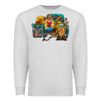 Dove Grey western Truck with gnomes Premium Sweatshirt - HRA Design Shop