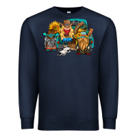 Navy western Truck with gnomes Premium Sweatshirt - HRA Design Shop