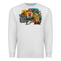 Oatmeal Heather western Truck with gnomes Premium Sweatshirt - HRA Design Shop