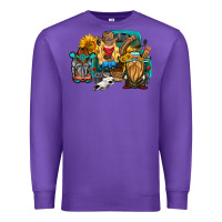 Purple western Truck with gnomes Premium Sweatshirt - HRA Design Shop