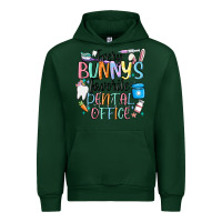 Forest Green every bunnys favorite dental office Urban Hoodie - MaliasSmallBusiness