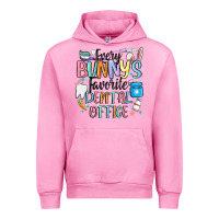 Fuchsia Pink every bunnys favorite dental office Urban Hoodie - MaliasSmallBusiness