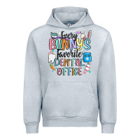 Heather Grey every bunnys favorite dental office Urban Hoodie - MaliasSmallBusiness