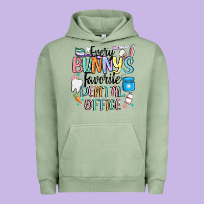 Every Bunnys Favorite Dental Office Urban Hoodie Designed By Maliassmallbusiness
