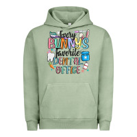 Pigment Oil Green every bunnys favorite dental office Urban Hoodie - MaliasSmallBusiness