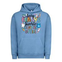 Pigment Pebble Blue every bunnys favorite dental office Urban Hoodie - MaliasSmallBusiness