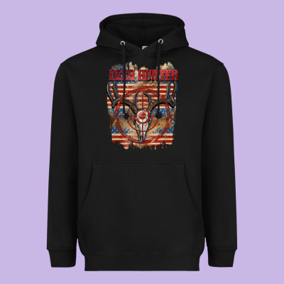 Deer Hunter 4th Of July Heavyweight Hoodie Designed By Cowgirlartshop