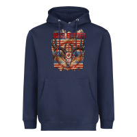 Navy Deer hunter 4th of july Heavyweight Hoodie - CowGirlArtShop
