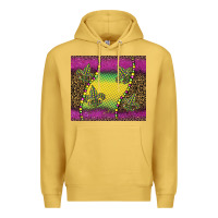Antique Gold mardi gras  leopard pink glitter Premium Hoodie - BarkalooDesign