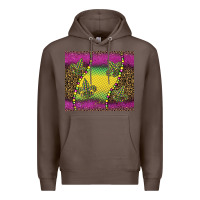 Coffee mardi gras  leopard pink glitter Premium Hoodie - BarkalooDesign