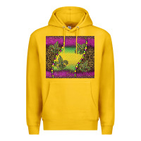 Lemon mardi gras  leopard pink glitter Premium Hoodie - BarkalooDesign