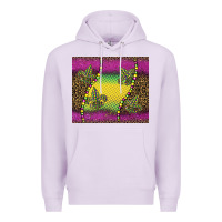Lilac mardi gras  leopard pink glitter Premium Hoodie - BarkalooDesign