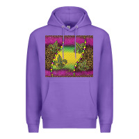 Purple mardi gras  leopard pink glitter Premium Hoodie - BarkalooDesign