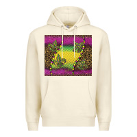 Sandshell mardi gras  leopard pink glitter Premium Hoodie - BarkalooDesign