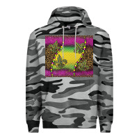 Slate Camo mardi gras  leopard pink glitter Premium Hoodie - BarkalooDesign